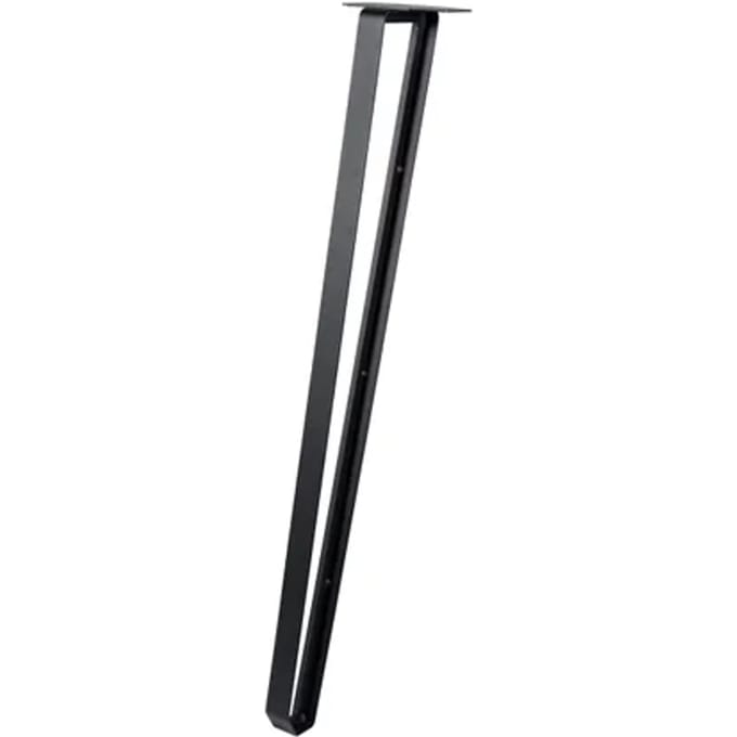 Duraline Meubelpoot Contour Staal 72cm Mat Zwart