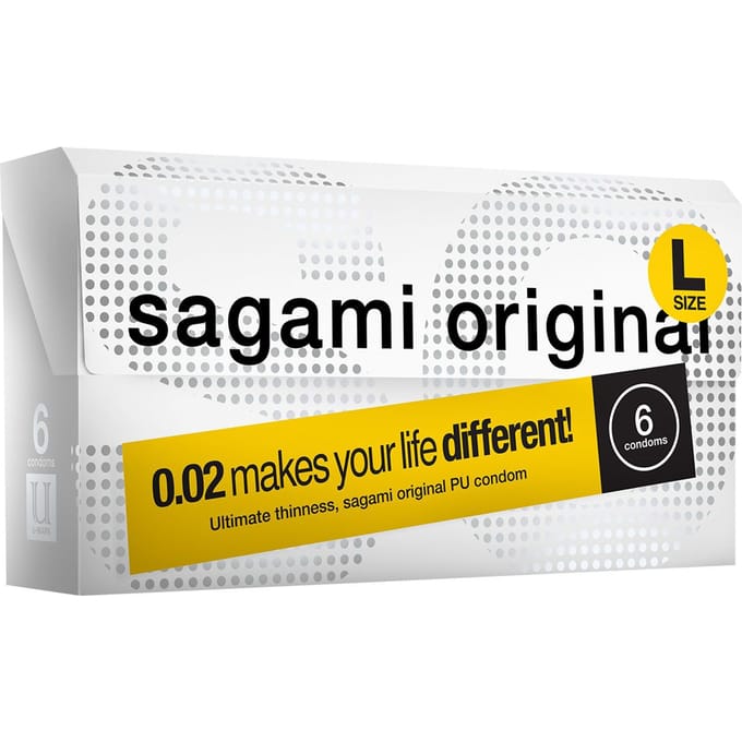 Sagami Original latexvrij condooms - L-size - 6 stuks