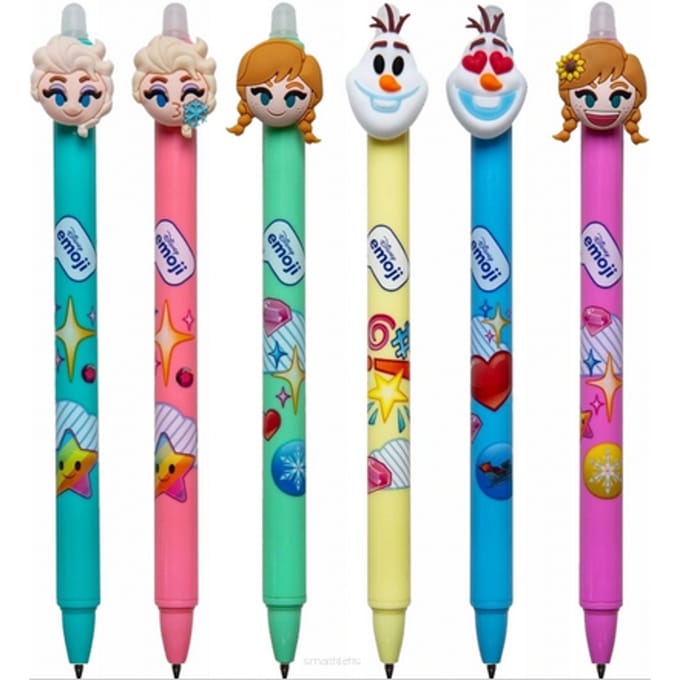 Emoji (frozen) uitwisbare gelpen assorti