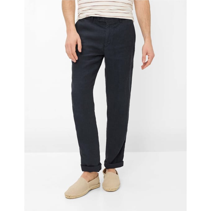Brax Heren Chino  Style EVANS NAVY, donkerblauw, maat 48