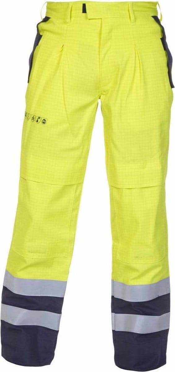 Hydrowear München werkbroek Broek Geel/Marineblauw