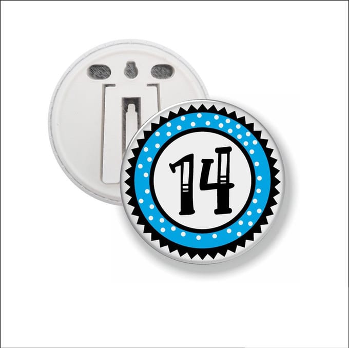 Button Met Clip 58 MM - 14