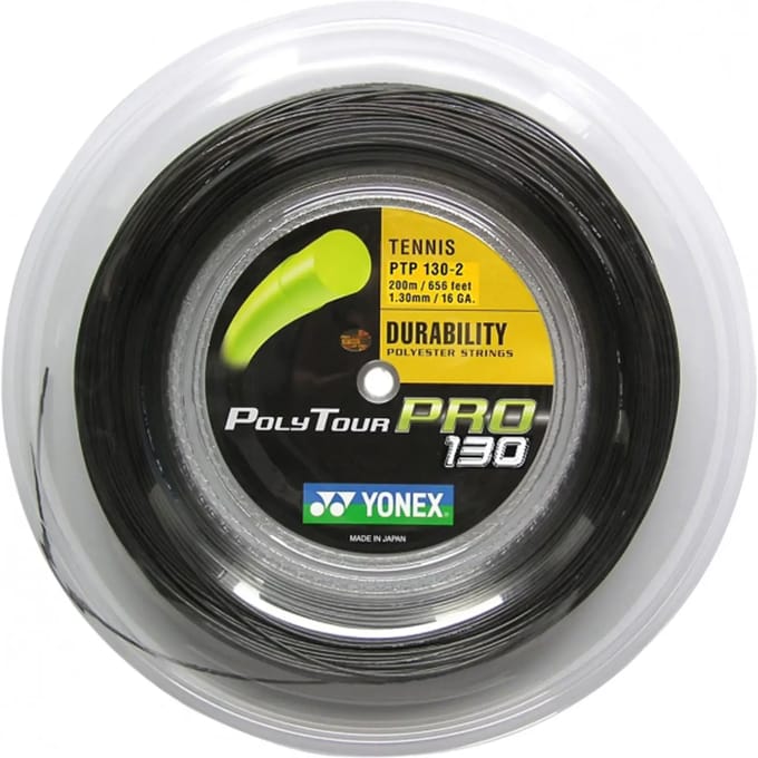 Yonex Polytour Pro - 1.30mm - Tennissnaar - Rol 200m - Polyester - Graphite