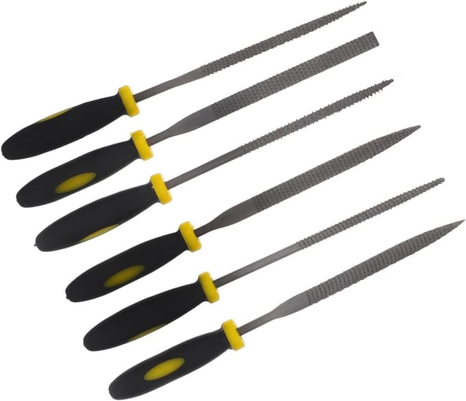 Mini Houtvijl Set - Rasp set - Hout Bewerken - Antislip Handgrepen - 14 cm - Zwart