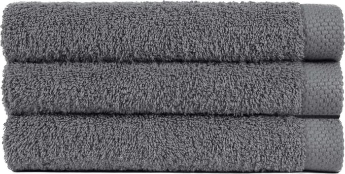 Handdoek 50x100 cm Uni Pure Royal Antraciet - 4 stuks