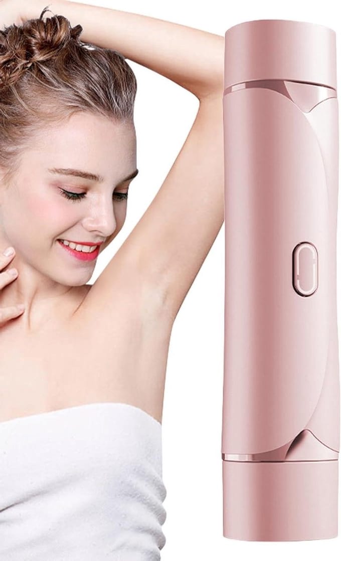 Bikini Trimmer - Ontharingsapparaat Dames - Persoonlijke Verzorging - Dubbele Scheerkop - 18 cm - Wit