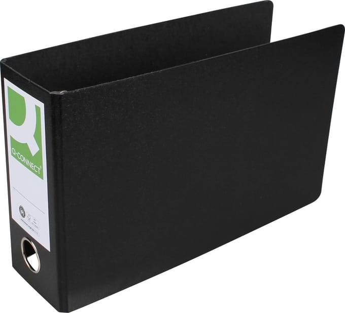 Q-CONNECT ordner | voor ft A5 | uit karton | liggend | rug van 8 cm | zwart