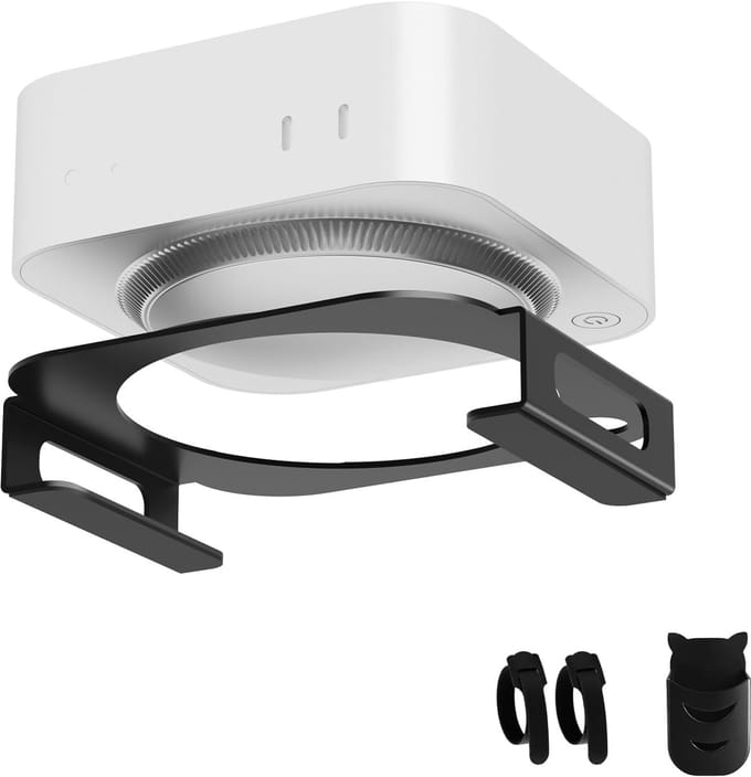 Mac mini standaard - Dock houder - Bureau organiseren - Specifiek voor M4 modellen - Metaal - Zwart