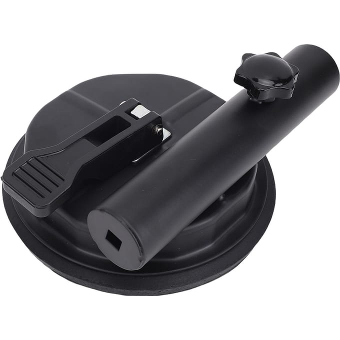 Autovlag Zuignap 145mm Herbruikbare Sterke Zuignap Vlaggenhouder Beugel voor RV SUV Pick-up Truck black
