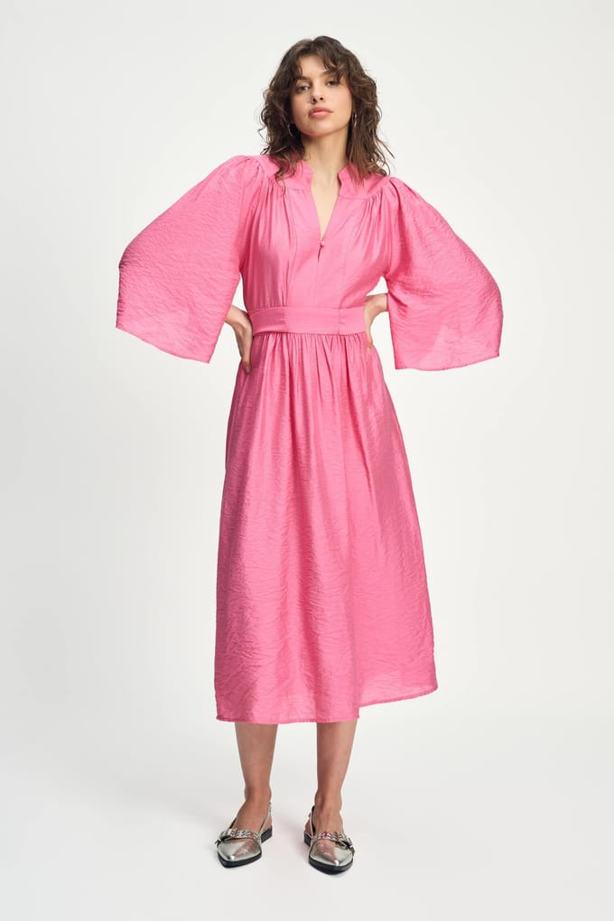POM Amsterdam Dress - Imperial Raspberry Taglia: 36 | Abiti Midi Outlet | Donna | Rosa