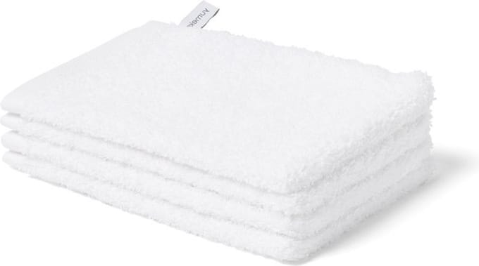 Yumeko washandjes terry wit 15x22 - 4 st