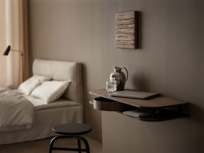 Northern Valet Wandplank - gerookt eiken