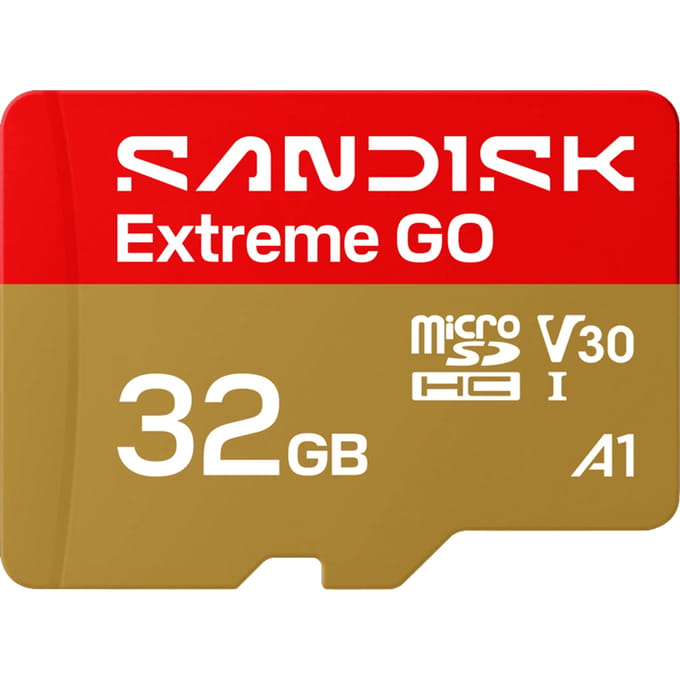 SanDisk microSDHC Extreme GO 32GB (UHS-I, R100MB/s / W60MB/s, 5K)