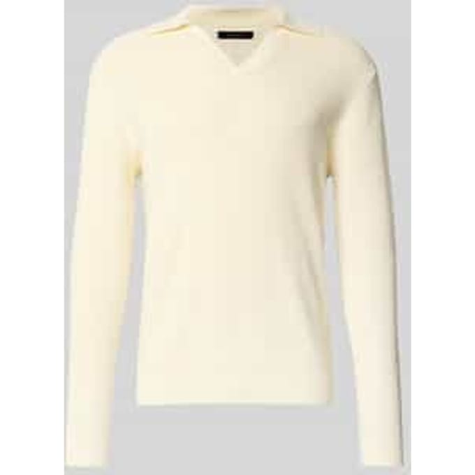Gebreide pullover met ribboorden, model 'kollo'