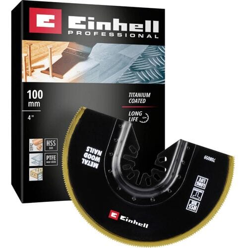 Einhell 708059 Sägeblatt halbr. BIM-TI 100mm Invalzaagblad Bimetaal 100 mm 100 mm 1 stuk(s)