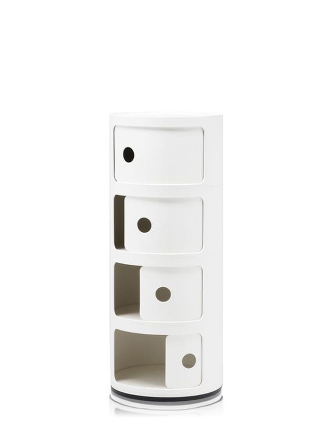 Kartell Componibili Kast Rond Extra Large (4 Comp.) Wit