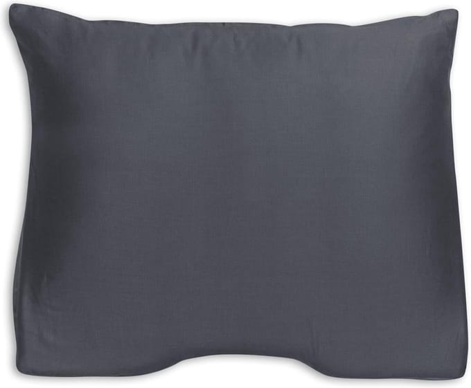 Silvana Support Satin Shoulder Contour kussensloop voor medium-stevig kussen - Antraciet - 60x60/70