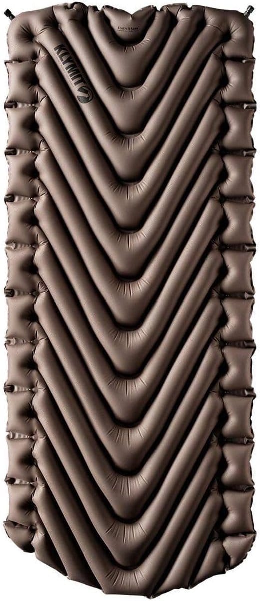 Luxe Slaapmat - Opblaasbaar Luchtbed - Kamperen Buiten - Extra Breed Ontwerp - 193x76cm - Steengrijs/Zwart