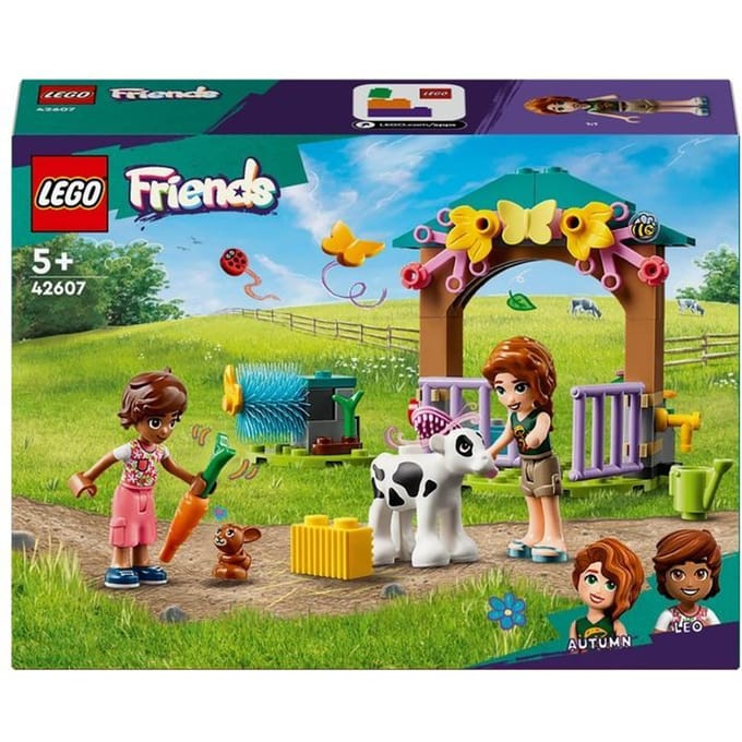 LEGO 42607 Friends Autumns schuur met kalfje Boerderijdieren Speelgoed met Mini Poppetjes