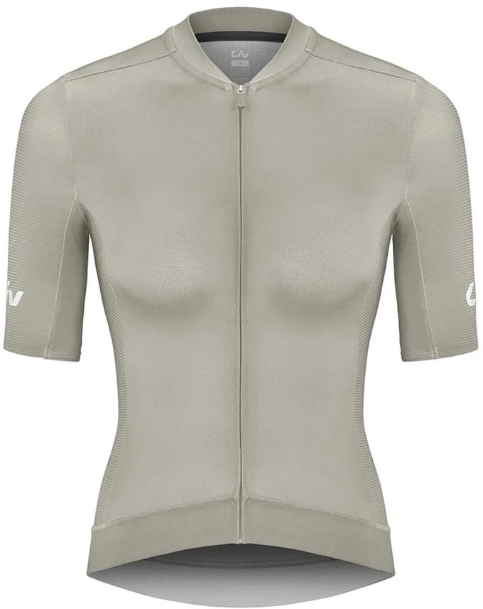 Liv Vantage Korte Mouw Wielertrui Beige M Vrouw