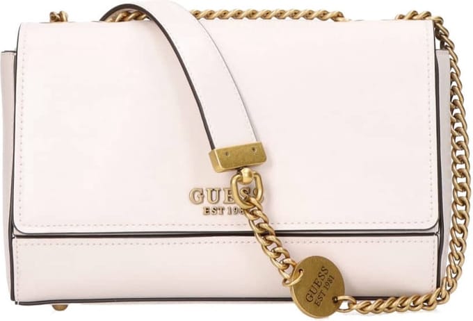 GUESS Schoudertas Iseline Convertible Xbody Flap Stone Crème