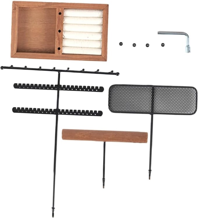 Sieraden Organizer - Sieraad Display Stand - Sieraden Opbergen - Stabiele Basis - 32 cm - Lichtbruin