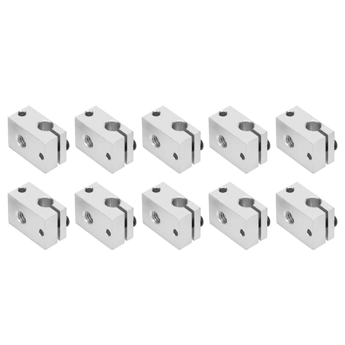 10 stuks Aluminium Verwarmingsblok PT100 Sensor voor V6 3D Printer Verwarmer Nozzle Accessoires white