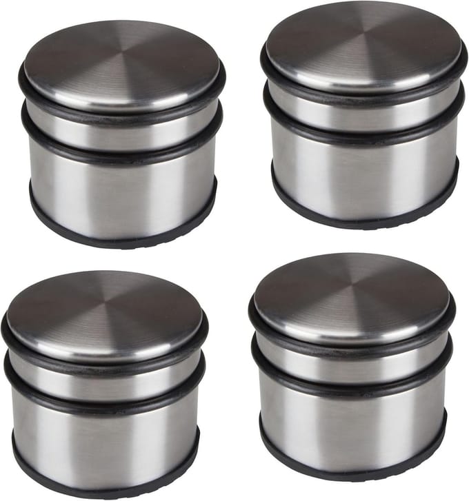 Set Deurstoppers - Deur Buffer - Deuren Open Houden - Geen Boren Nodig - 4 Stuks - Zilver Grijs