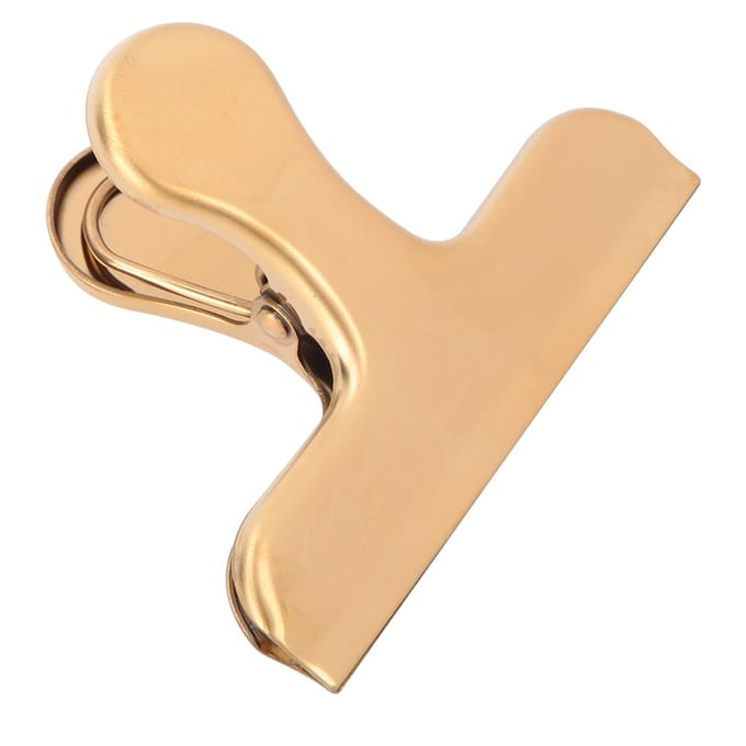 Roestvrij Staal Messing Kleur Clip Vintage Retro Stijl Sluitclips Accessoire(T-vorm) beige