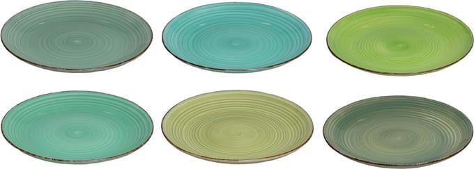 Studio Tavola Dinerborden Summer Green ø 26.5 cm - 6 stuks