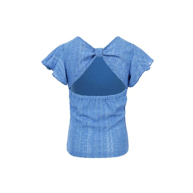 LOOXS Little Meisjes blouse - Maat 98 in de kleur Blauw van 98% polyester 2% elastane - 2512-7135-185