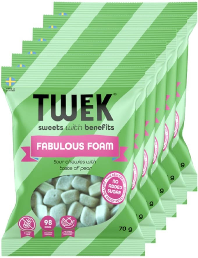 TWEEK | Sweets | Fabulous Foam | 6 Stuks | 6 x 70 gram