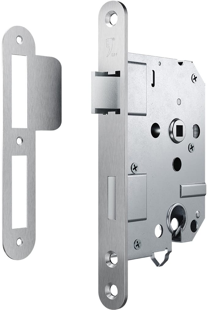 Insteekslot - RVS geborsteld - GPF - GPF0100.09 Cilinderslot PC55 RVS Geborsteld