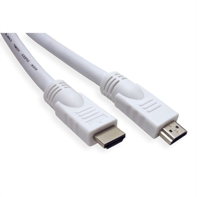 Transmedia HDMI kabel - versie 1.4 (4K 30Hz) / wit - 2 meter