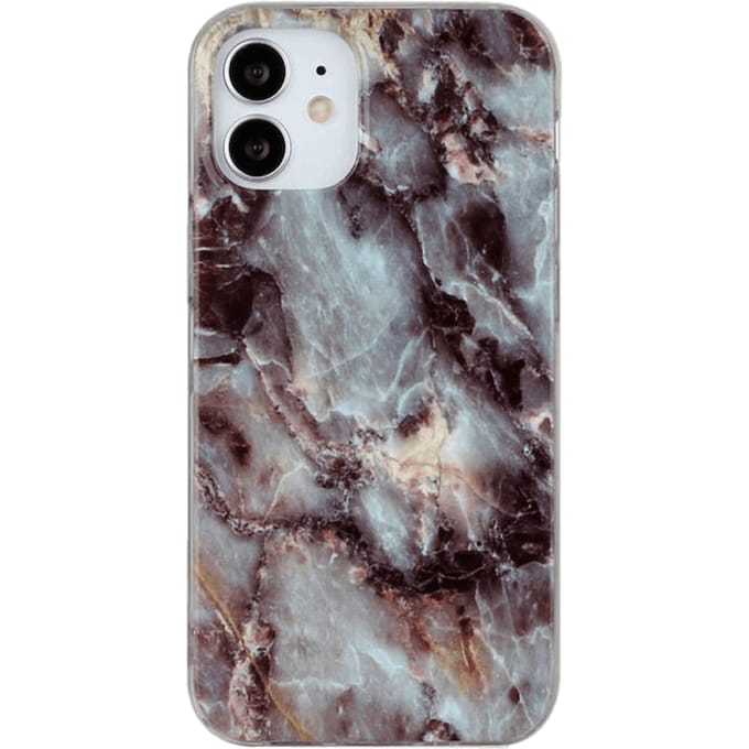 Mocaa iPhone 12 Mini Marmerlook Hoesje Meerkleurig