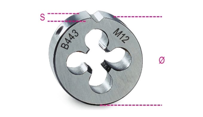 Beta 443 - Snijplaat fijne spoed metrische draad HSS - M16x1