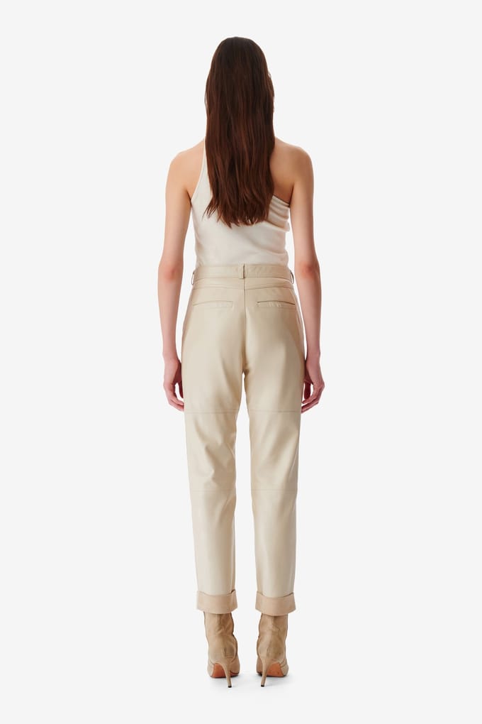 IRO Paris Aysel Trouser Ecru Maat: 36 | Pantalons Outlet | Dames | Ecru