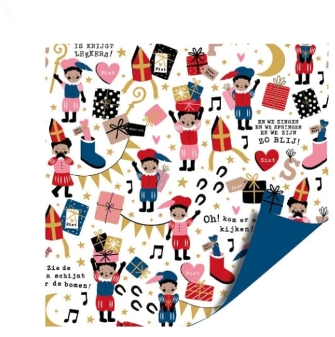 3m Cadeaupapier Pieten Party