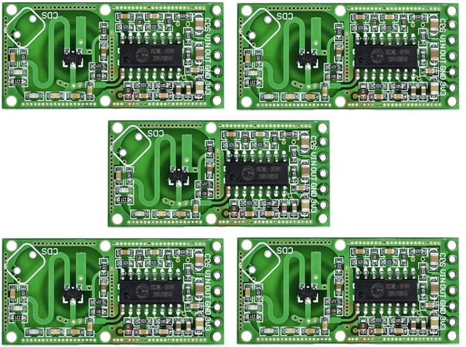 5 Stuks Microwave Radar Sensor Menselijke Sensor Module Inductie Switch Module 3,3 V