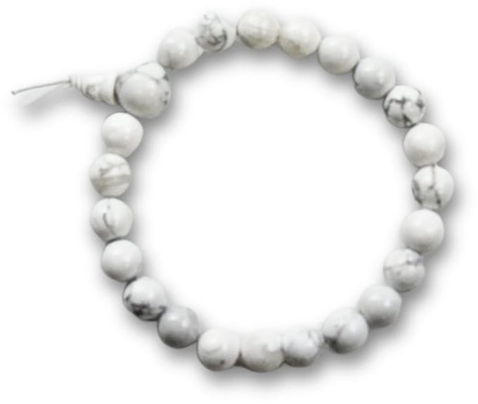 Powerbead armband Howliet wit