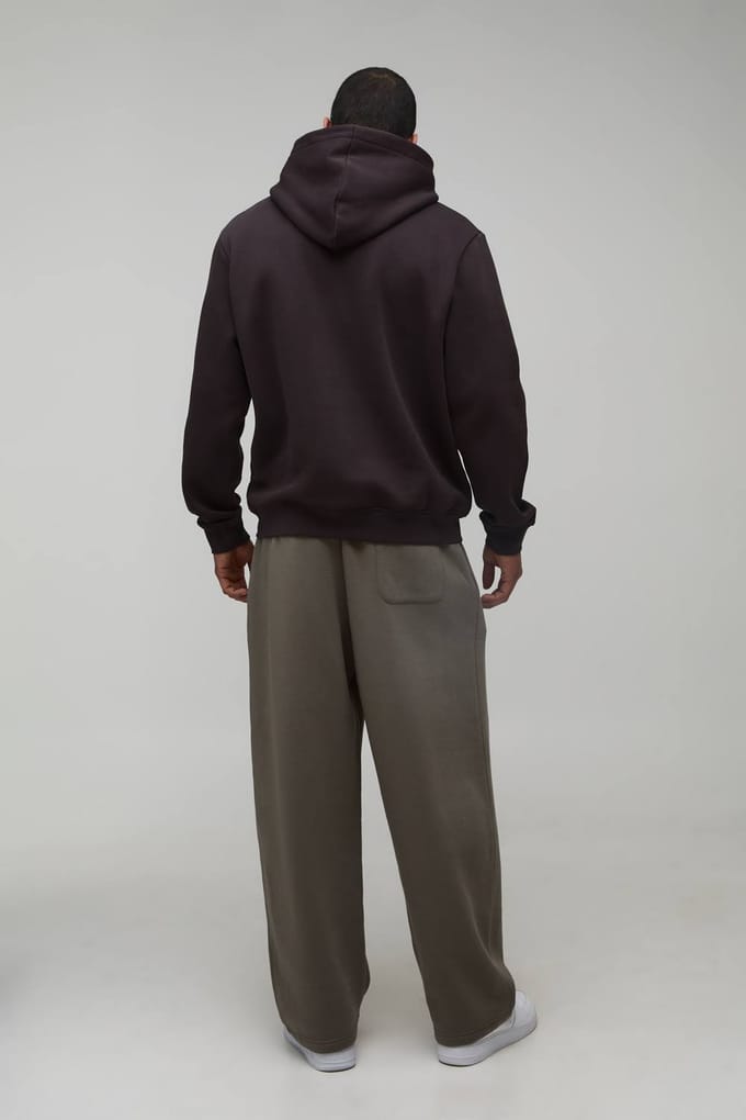 Joggingbroek Met Ballonpasvorm, Borduursel En Washed Effect | Khaki | Size Small
