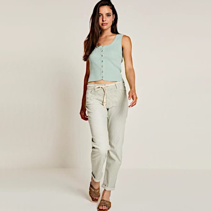 Para Mi broek Bobby - Light olive