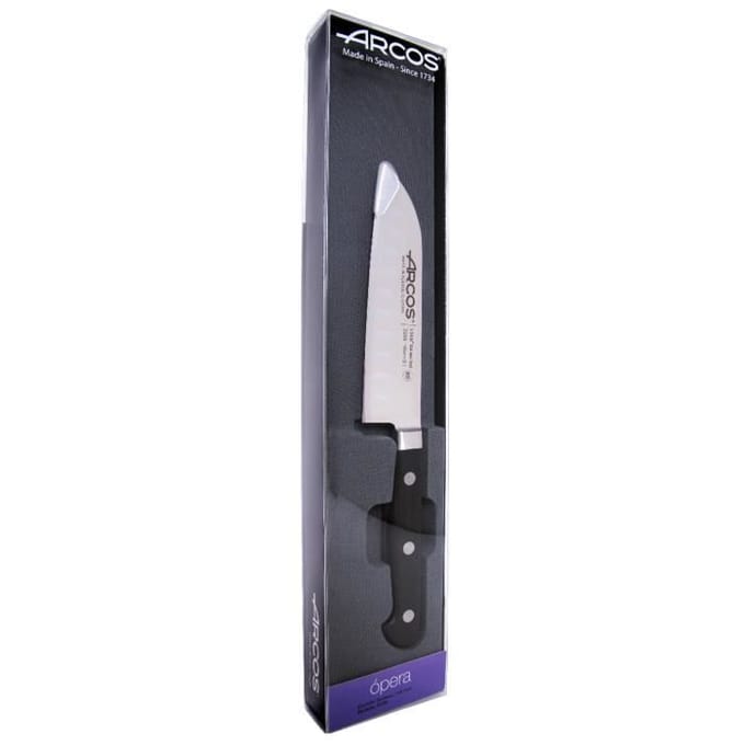 Santoku mes - ARCOS - Opera - Blad 14 cm - NITRUM® Roestvrij Staal - 100% Gesmeed