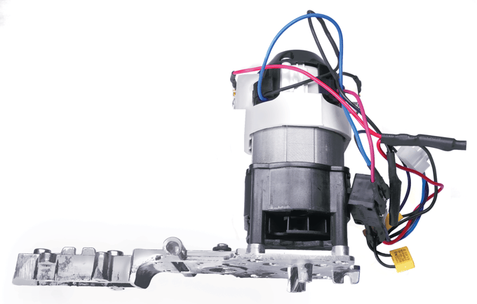 Motor with cable