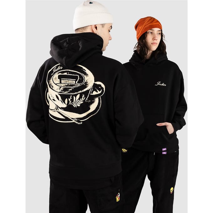Jacker Coffee Time Hoodie zwart
