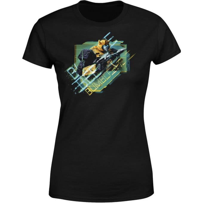 Transformers Bumble Bee Glitch Women's T-Shirt - Zwart - M