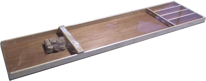 HOT Games Sjoelbak junior - 120 cm - Inclusief 20 beukenhouten schijven