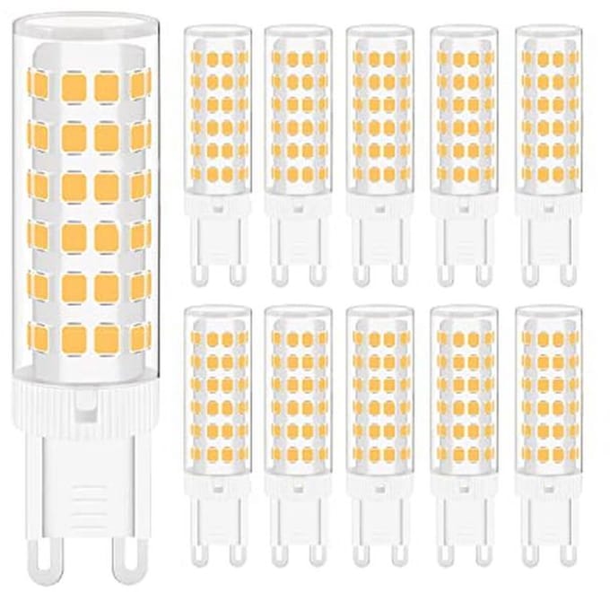 Energiebesparende 7W G9 LED-lampen Warm wit 2700K 360° Stralingshoek - 10 Pack