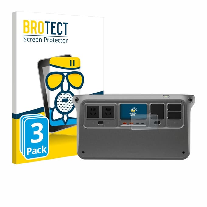 BROTECT - Screenprotector voor DJI Power 1000 - Folie Beschermfolie Beschermglas matte 3 Stuks