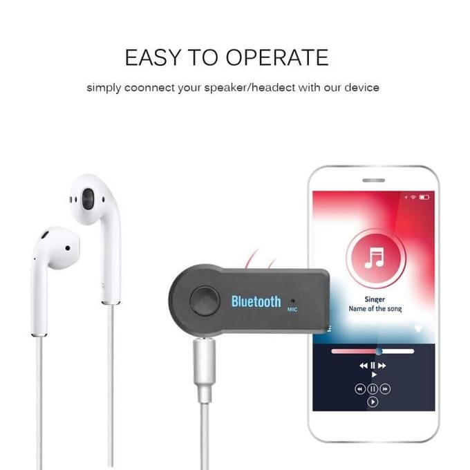 Zenders, Bluetooth Ontvanger Adapter Jack Aux 3.5mm, Handsfree Kit voor Auto, Audio Ontvanger Adapter